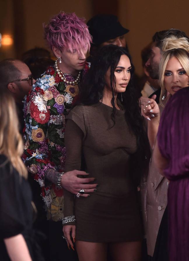 Machine Gun Kelly and Megan Fox's public display of affection towards one other at Daily Front Row's Fashion Awards contrasted greatly to their usual closeness. Credit: Alamy