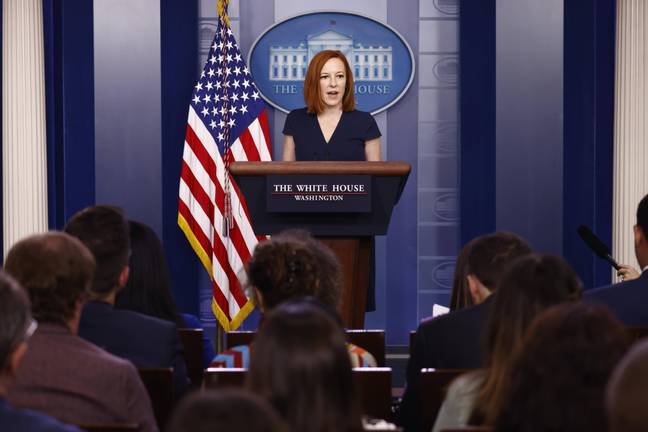 Jen Psaki speaks about Peter Doocy on a recent podcast episode. Credit: Alamy