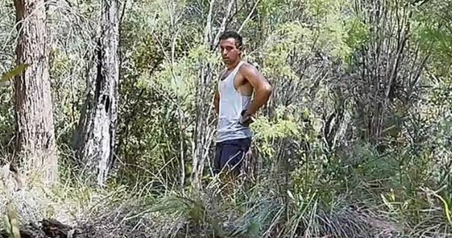 The camera captured the moment of realisation. Credit: Australian Federal Police