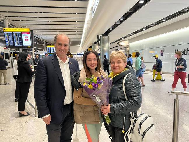 Kateryna and her mother have been taken in by Conservative and former MP Brooks Newmark and his family. Credit: Kateryna Shumylo