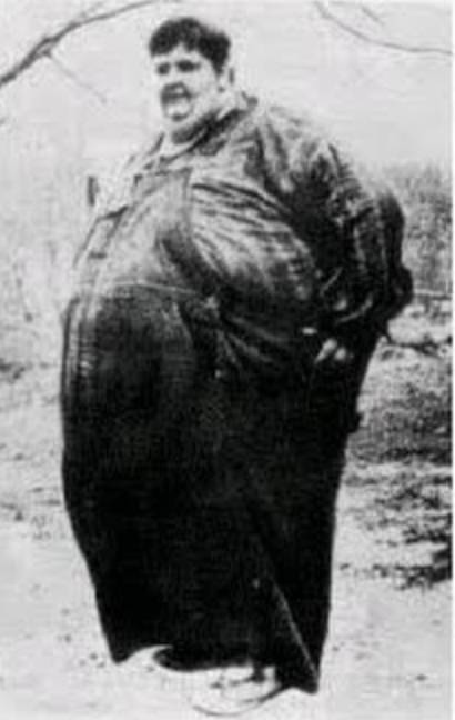 At his heaviest, Jon weighed thirteen times the weight of his wife. Credit: Jon Brower Minnoch