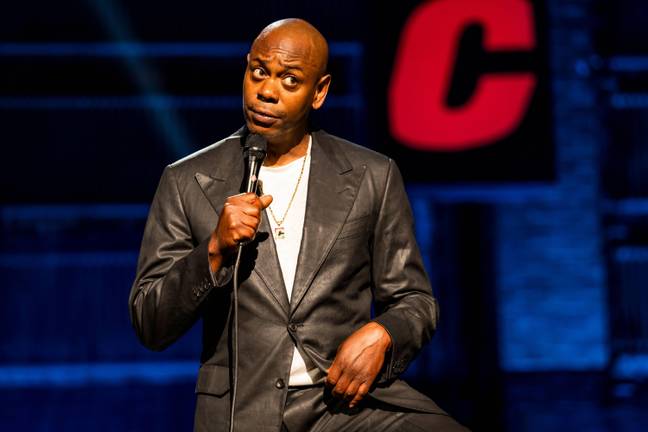 Dave Chappelle on his Netflix special The Closer. Credit: Alamy
