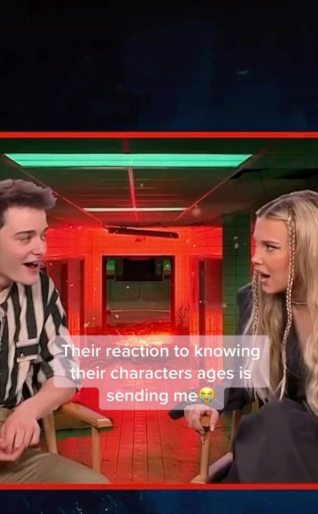 Millie Bobby Brown couldn't believe that her character was only 14. Credit: @hawkinsstrange/TikTok