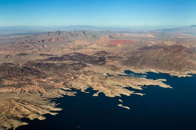 Human skeletal remains were discovered at Callville Bay, Lake Mead. Credit: Alamy
