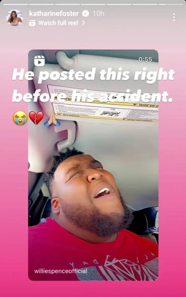 Katharine shared the video. Credit: katharinefoster/Instagram