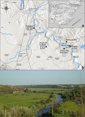 Map and image of the Sado Valley, Portugal where the mummified remains were discovered. (Cambridge University Press/Rita Peyroteo-Stjerna, Liv Nilsson Stutz, Hayley Louise Mickleburgh and João Luís Cardoso)