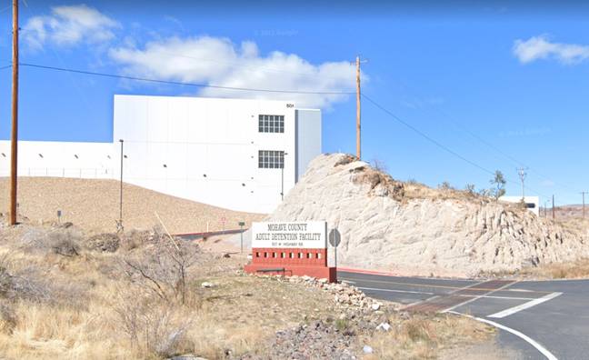 Michael Patrick Turland has been detained at the Mohave County Adult Detention Facility in Kingman. Credit: Google Maps
