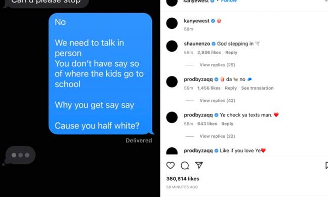 Kanye West Puts The Blame On 'Porn Addiction' For The Ruination Of His Family 3 Ye made the claims in a series of now-deleted Instagram posts. Credit: Instagram/kanyewest