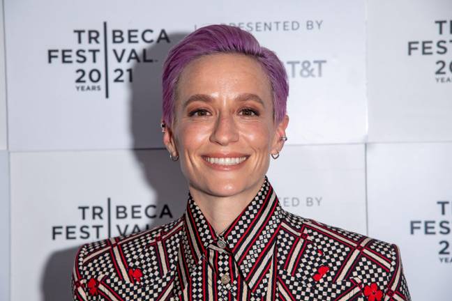 Megan Rapinoe is '100 percent' in support of transgender inclusion. Credit: Alamy