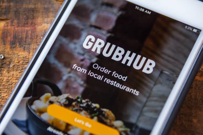 The woman was able to call for help using the Grubhub app. Credit: Shutterstock