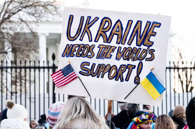 Ukraine rally outside the White House (Alamy)