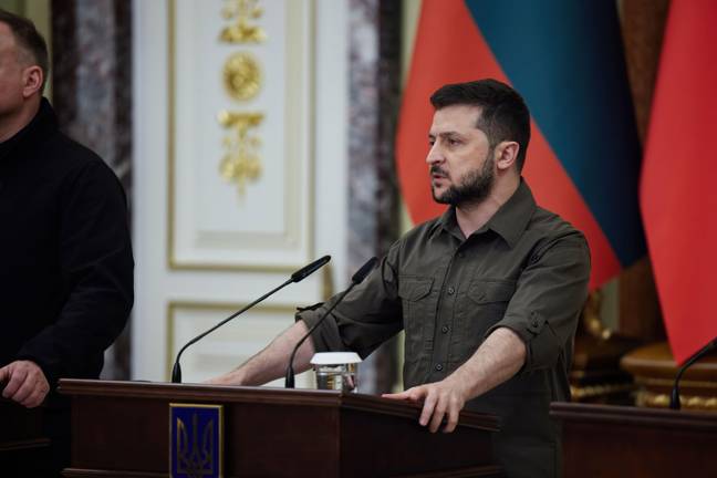 Ukrainian President Volodymyr Zelenskyy explained how it's 'difficult to talk' about the civilian death toll. Credit: Alamy