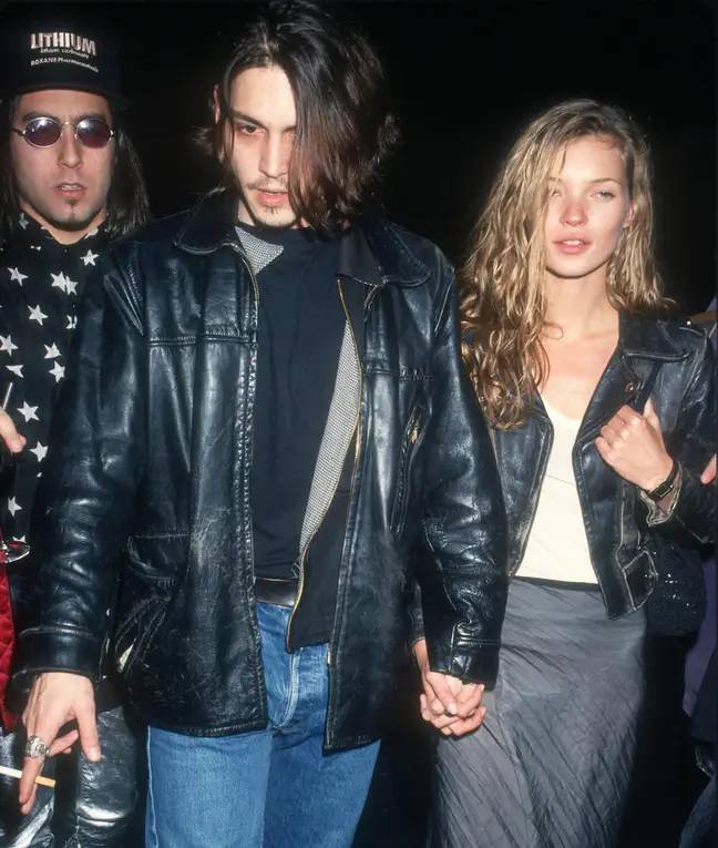 Johnny Depp and Kate Moss dated in the 90s. Credit: Alamy