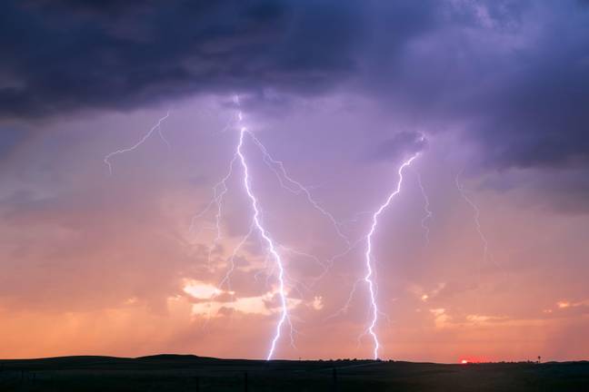 A lightning bolt travelled through the apartment's exhaust vent. Credit: Alamy