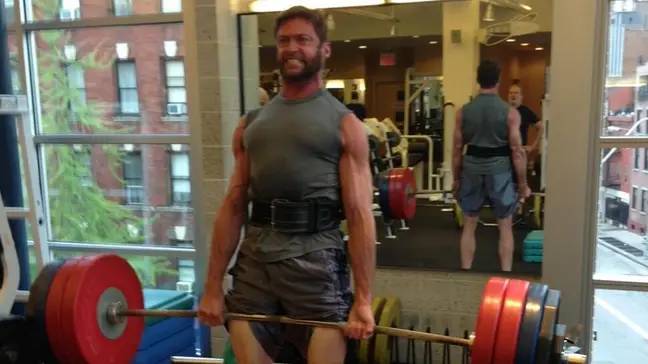 Hugh Jackman's training regime for Wolverine was no joke. Credit: Twitter/Hugh Jackman