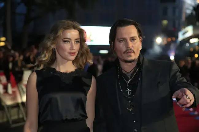 Amber Heard and Johnny Depp together in 2015. Credit: Alamy