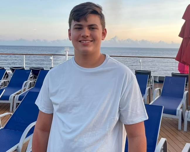 An autistic teenager was able to return safely to the US after a cruise ship changed its route and collected him. Credit: Jamie Greene Facebook 