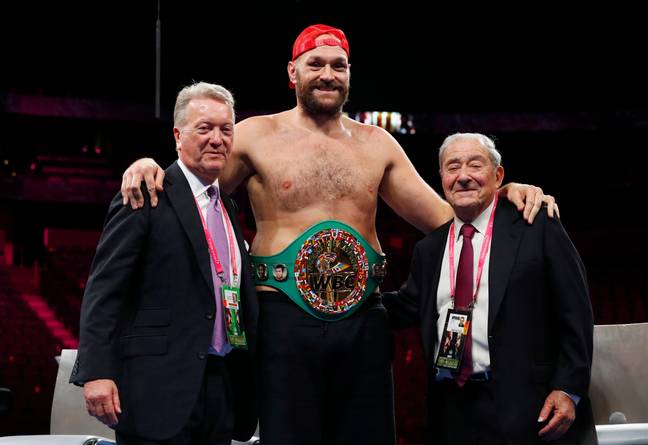 Arum (right) expects Fury to come out of retirement (Image: PA)