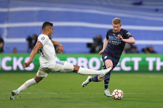 Kevin De Bruyne de Manchester City contre le Real Madrid (Sportimage / Alamy)