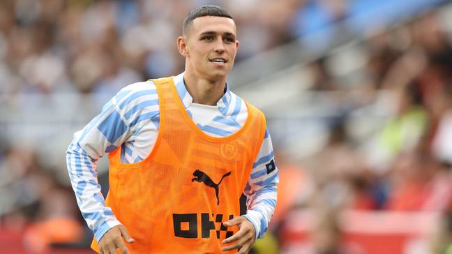 Foden was a substitute for City's game with Liverpool at the weekend. Image: Alamy