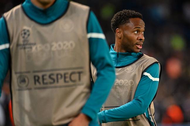 Sterling has spent plenty of time on the bench for City this year. Image: PA Image