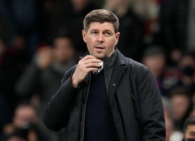 Gerrard was given a hostile reception at Old Trafford (Image: Alamy)