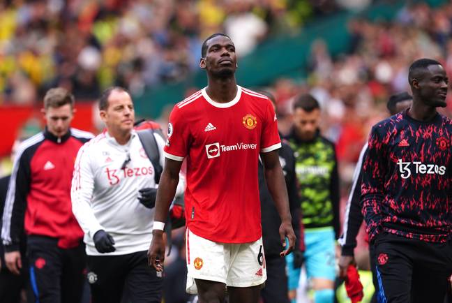 Pogba was booed and jeered as he came off in the win over Norwich. Image: PA Images