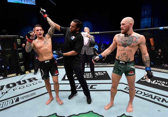 Dustin Poirier's defeat of Conor McGregor in January was in Abu Dhabi. Image: PA Images