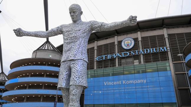 Manchester City legend Vincent Kompany's statue