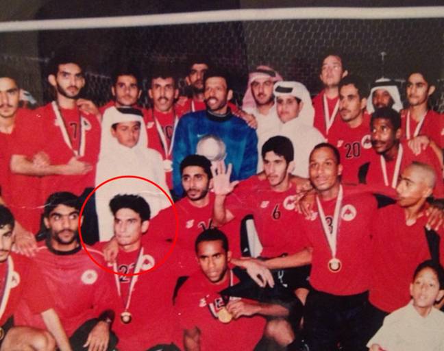 Yasser during his early days in Qatar.