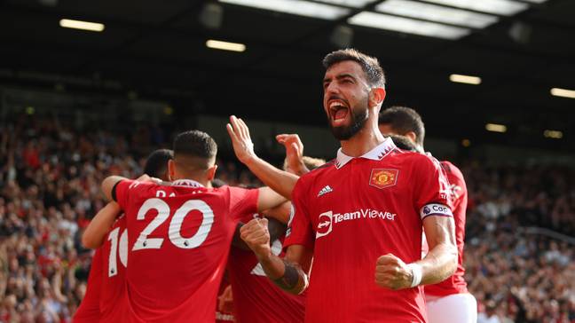 Match Report: Manchester United 3-1 Arsenal (Premier League): Antony Scores On His Debut 64 Bruno Fernandes. (Alamy)