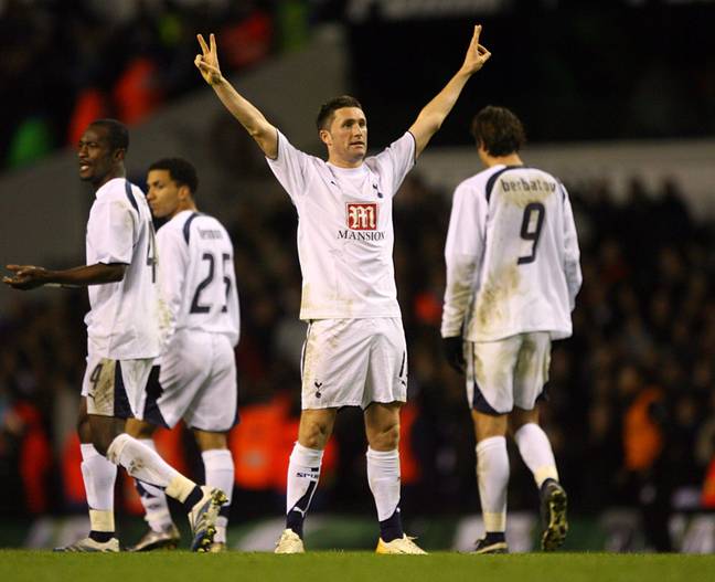 Robbie Keane celebrates scoring for one of the many clubs he dreamed of playing for. Image: Alamy