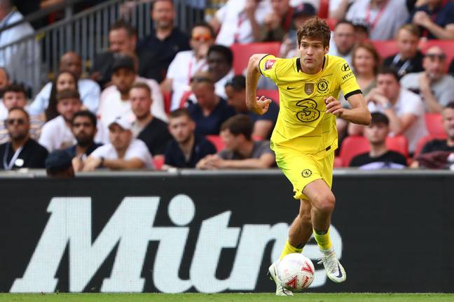 Marcos Alonso features for Chelsea in the FA Cup Final against Liverpool. (Alamy)