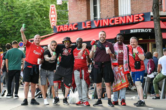 Liverpool fans in Paris but not all of them will be there. Image: PA Images