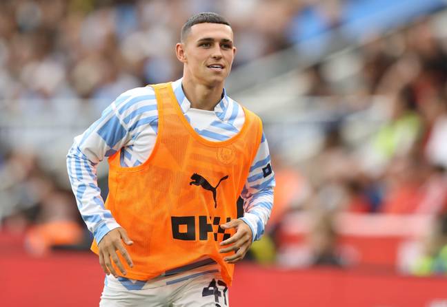 Foden was a substitute for City's game against Liverpool at the weekend.  Image: Alamy