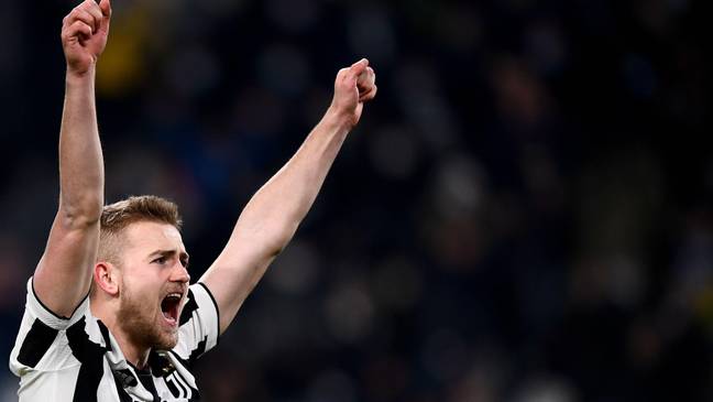 Matthijs de Ligt of Juventus FC celebrates during the Serie A football match between Juventus FC and Genoa CFC. (Alamy)