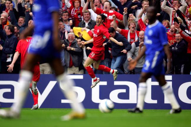 Garcia scored to send Liverpool to the 2005 Champions League final (Picture: PA)