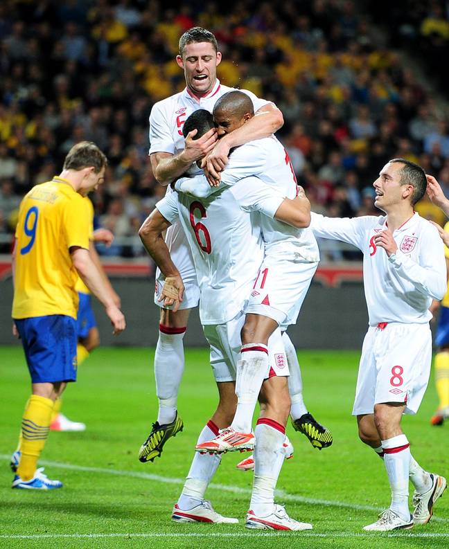 Caulker scored against Sweden but England lost 4-2 in Stockholm (Image credit: PA)