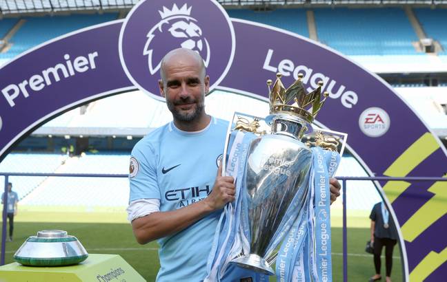 He's far more used to holding the Premier League trophy. Image: PA Images