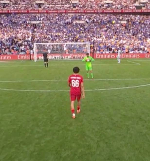 Alisson made sure to hand deliver the ball to his Liverpool teammates in the penalty shootout (Image: BBC)