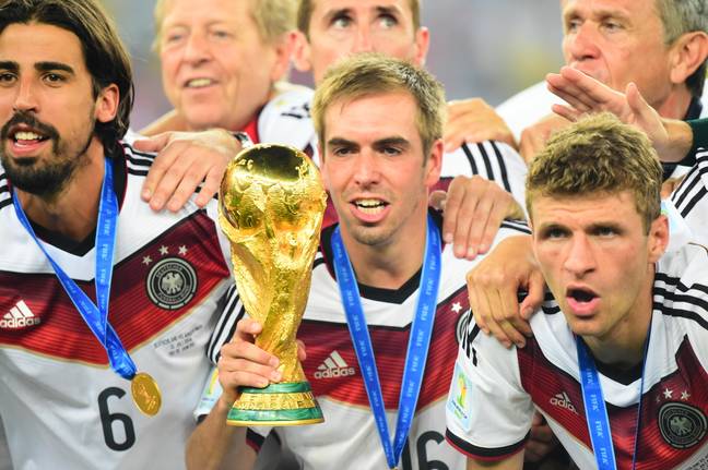 Lahm won the World Cup with Germany in 2014 (Image: Alamy)