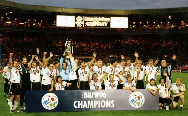 Germany won the Euros last time they were hosted in England, in 1996. Image: PA Images