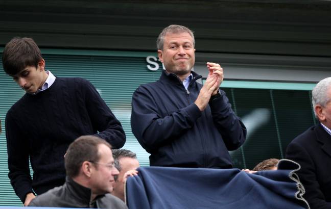 Abramovich watching Chelsea back in 2010. Image: PA Images