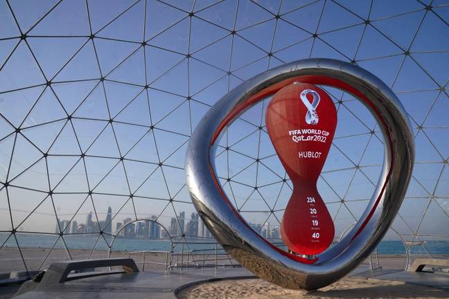 The World Cup clock counts down to the tournament. Image: PA Images
