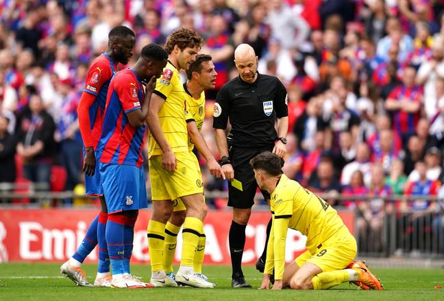 Havertz was booked for diving against Crystal Palace (Image: PA)