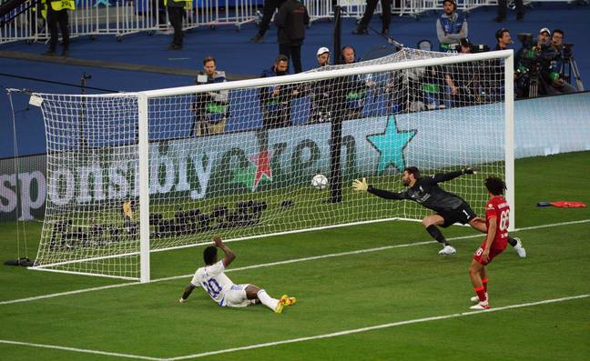 Vinicius scores the only goal of the game. Image: Alamy