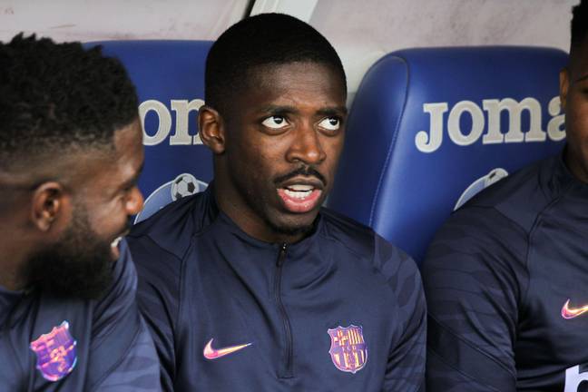 Ousmane Dembele of FC Barcelona during the Spanish championship La Liga football match. (Alamy)