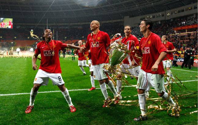 Anderson helped United win the Champions League. Image: Alamy