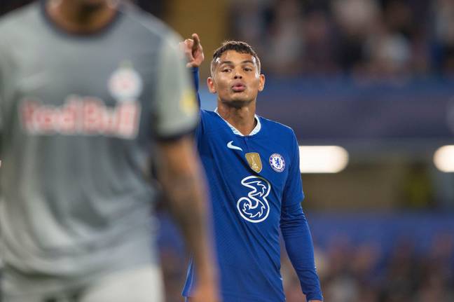 Thiago Silva in Champions League action against FC Salzburg. (Alamy)