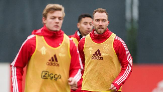 Christian Eriksen trains with Jong Ajax | Credit: AFC Ajax